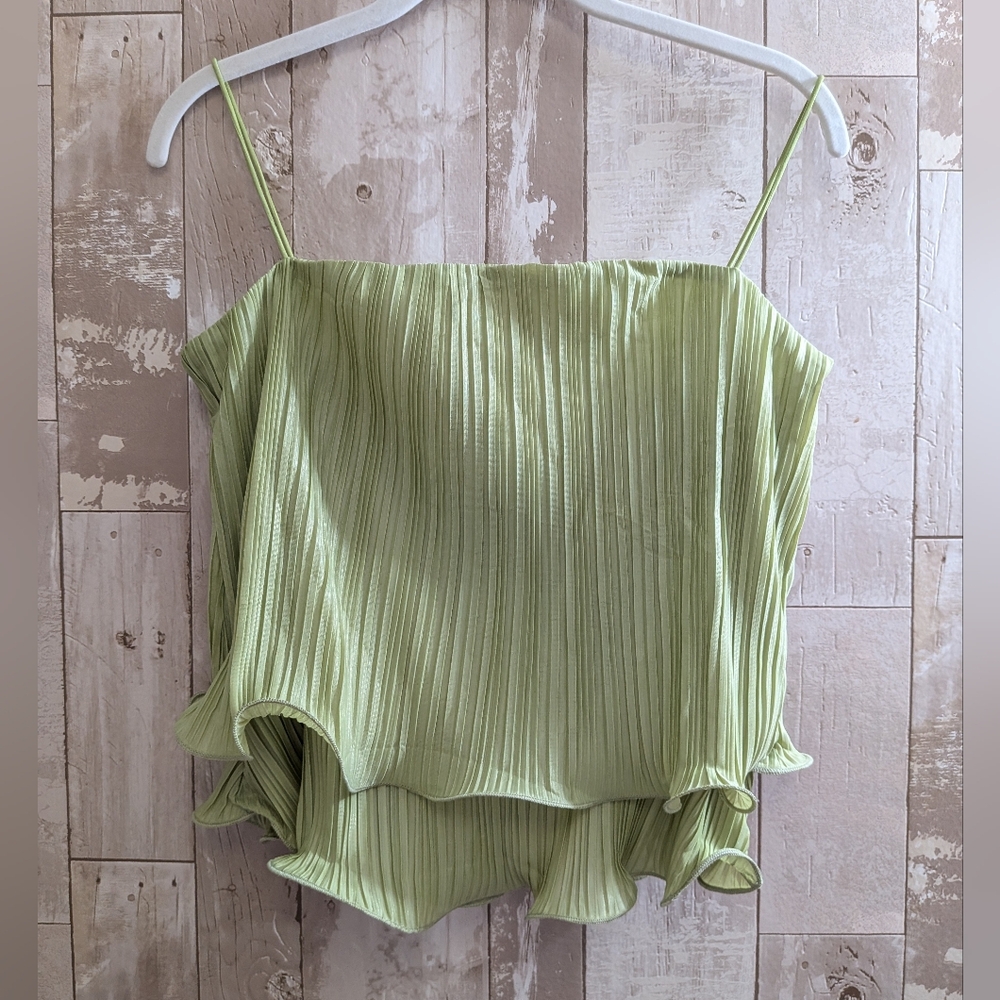 Commense Pleated Layered Ruffle Skirt Set - Picture 2 of 16
